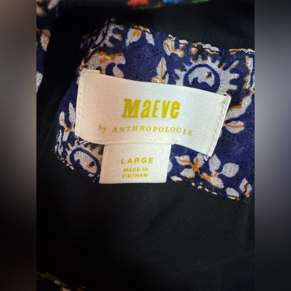 Maeve Anthropologie Maxi Dress Halter Paisley Patchwork Katrina S Large. E8 - Picture 13 of 15